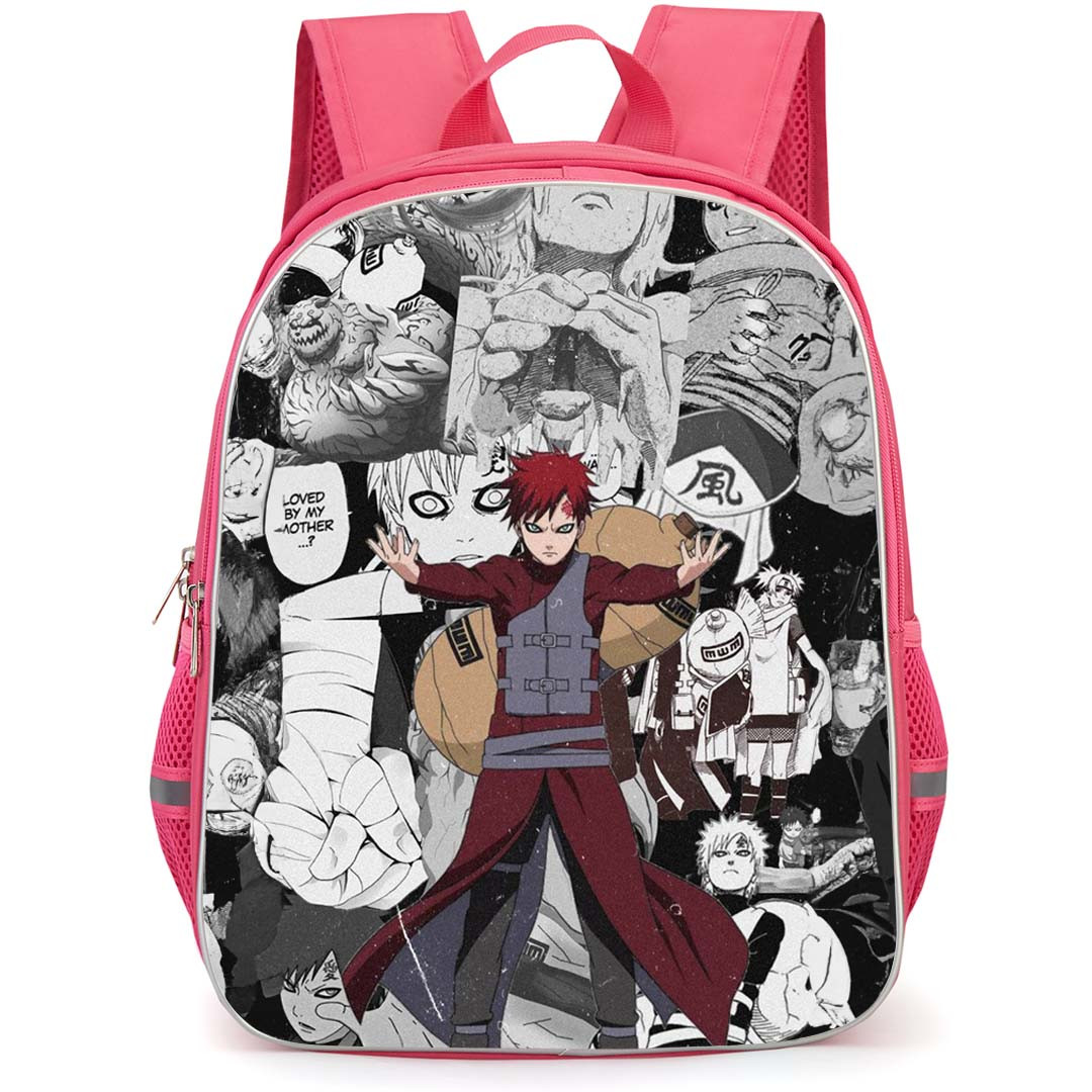 Naruto Gaara Backpack StudentPack - Gaara Portrait On Comic Background