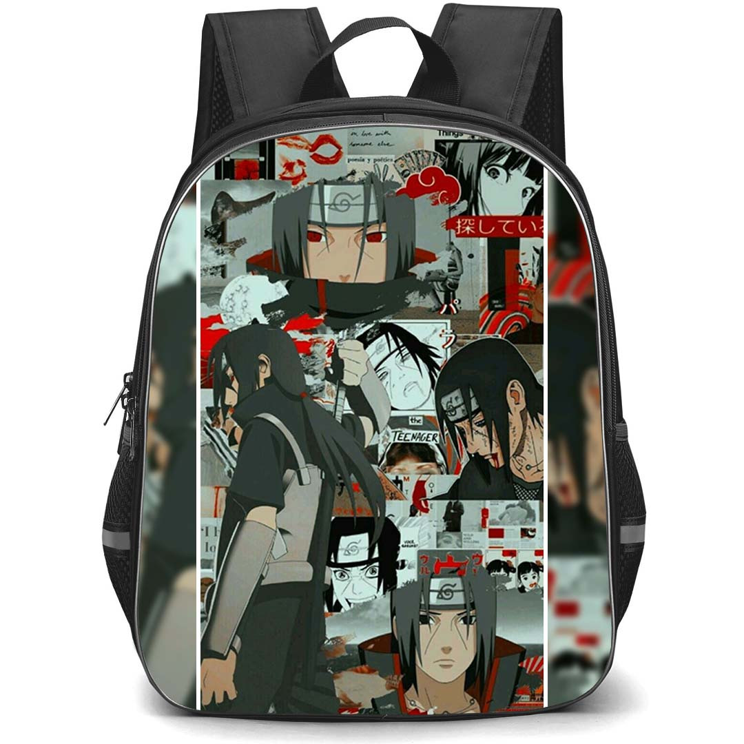 Naruto Itachi Uchiha Backpack StudentPack - Itachi Uchiha Collage