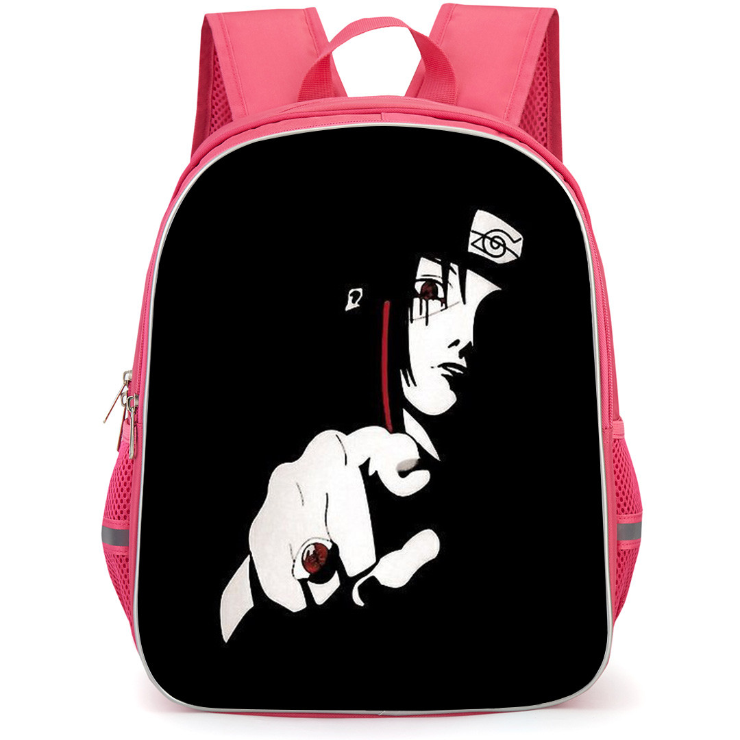 Naruto Itachi Uchiha Backpack StudentPack - Itachi Uchiha Minimalist On Black Background
