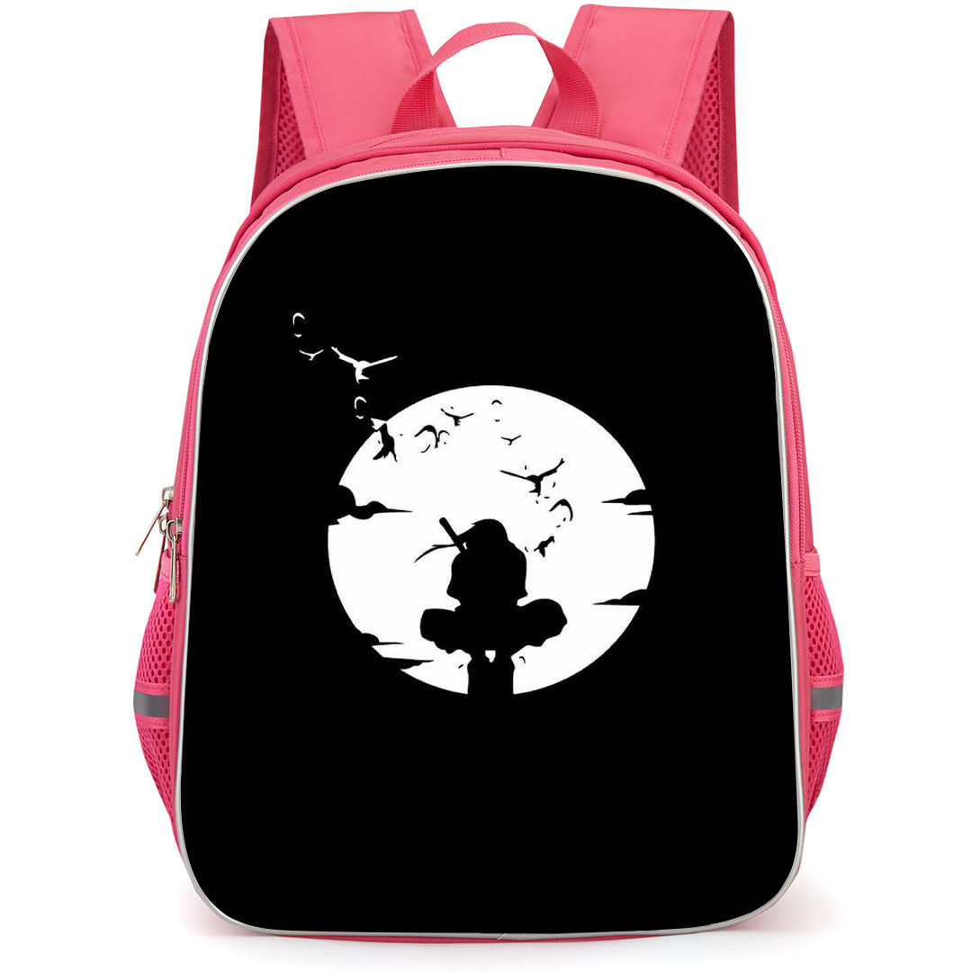 Naruto Itachi Uchiha Backpack StudentPack - Itachi Uchiha Sitting Silhouette