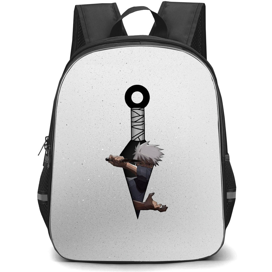 Naruto Kakashi Hatake Backpack StudentPack - Kakashi Hatake Attack Mode On Kunai Background