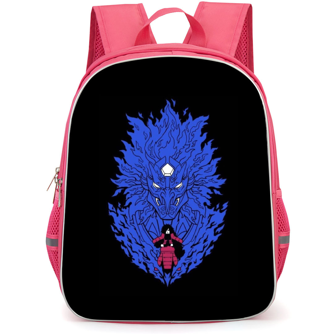 Naruto Madara Uchiha Backpack StudentPack - Madara Uchiha Susano On Black Background