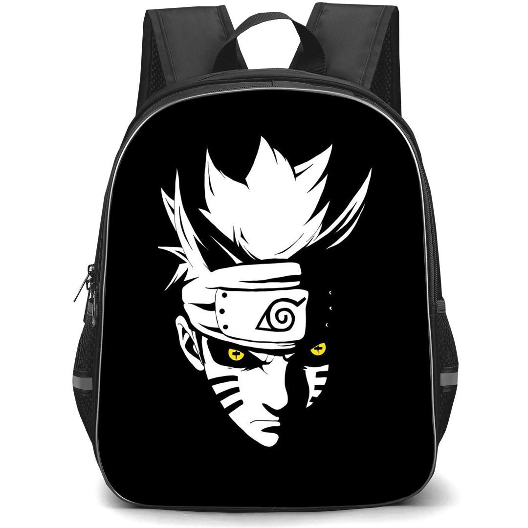 Naruto Uzumaki Backpack StudentPack - Uzumaki Naruto Avatar On Black Background