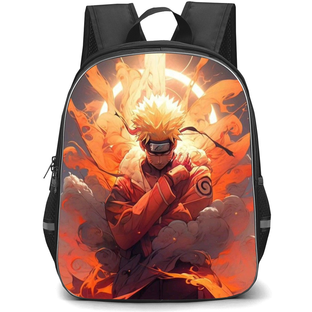 Naruto Uzumaki School Backpack StudentPack - Naruto Close Eyes Illustration