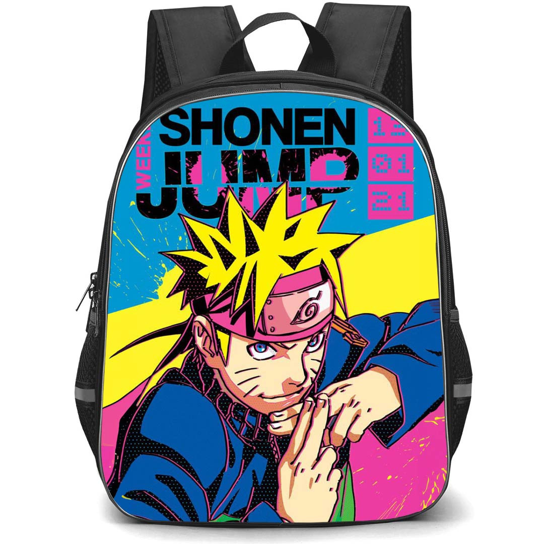 Naruto Uzumaki Backpack StudentPack - Naruto Uzumaki Portrait Wpap Popart