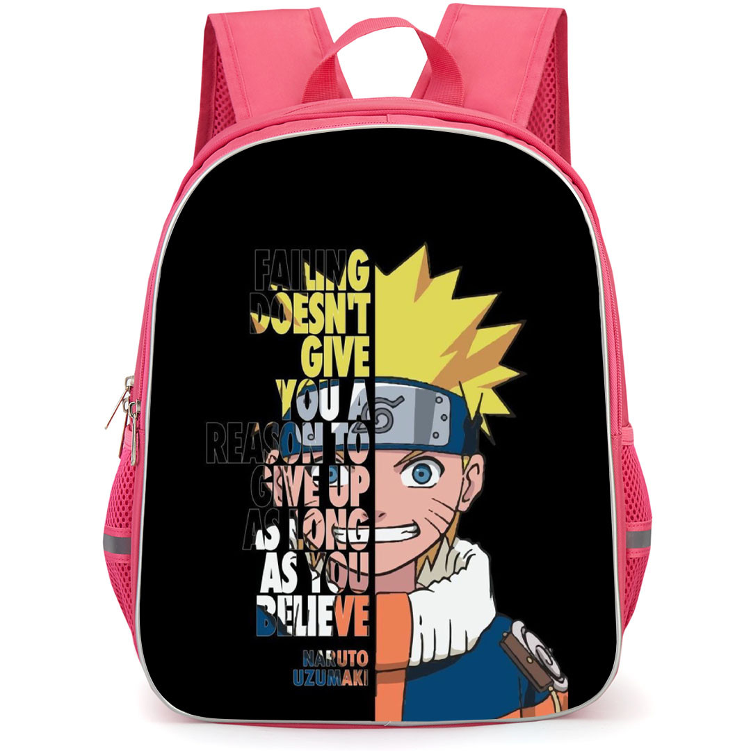 Naruto Uzumaki Backpack StudentPack - Naruto Uzumaki Quote On Black Background