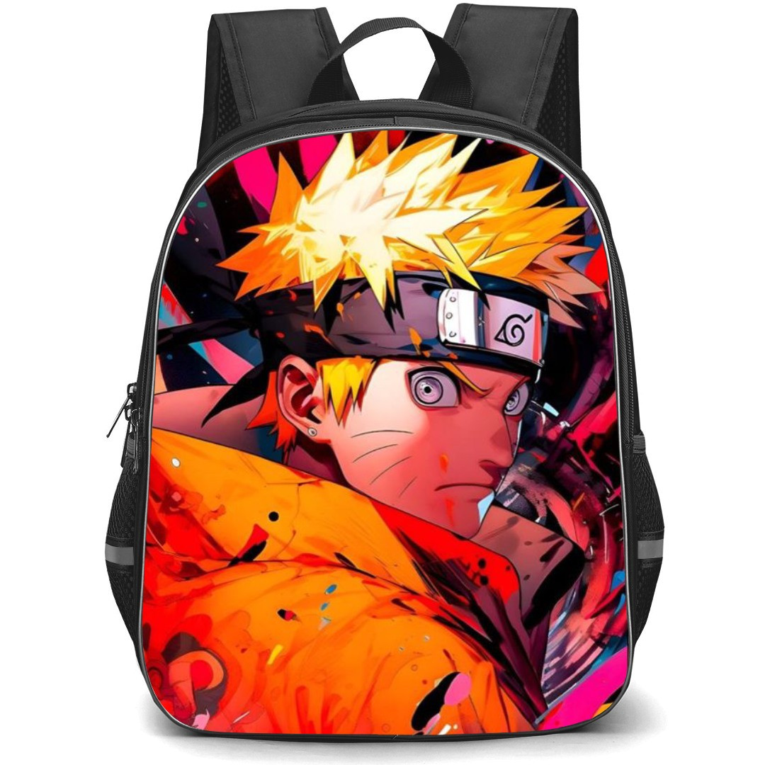 Naruto Uzumaki School Backpack StudentPack - Naruto Watercolor Art Background