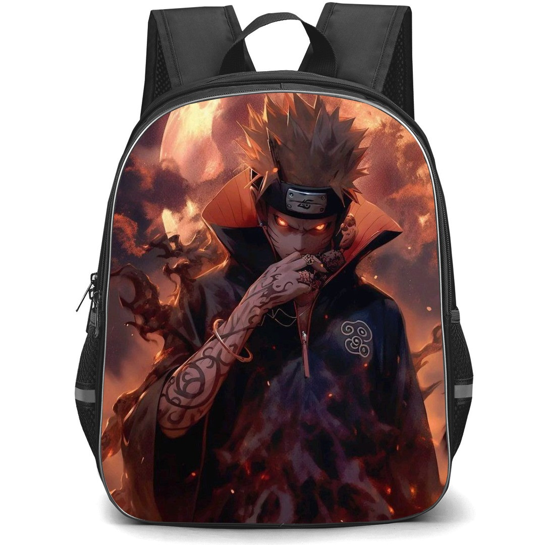 Naruto Uzumaki School Backpack StudentPack - Naruto Wearing Akatsuki Robe
