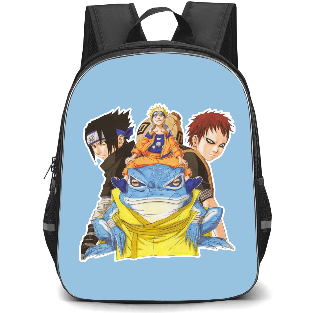 Naruto Backpack StudentPack - Comic Series Naruto Uzumaki Sasuke Uchiha Gaara