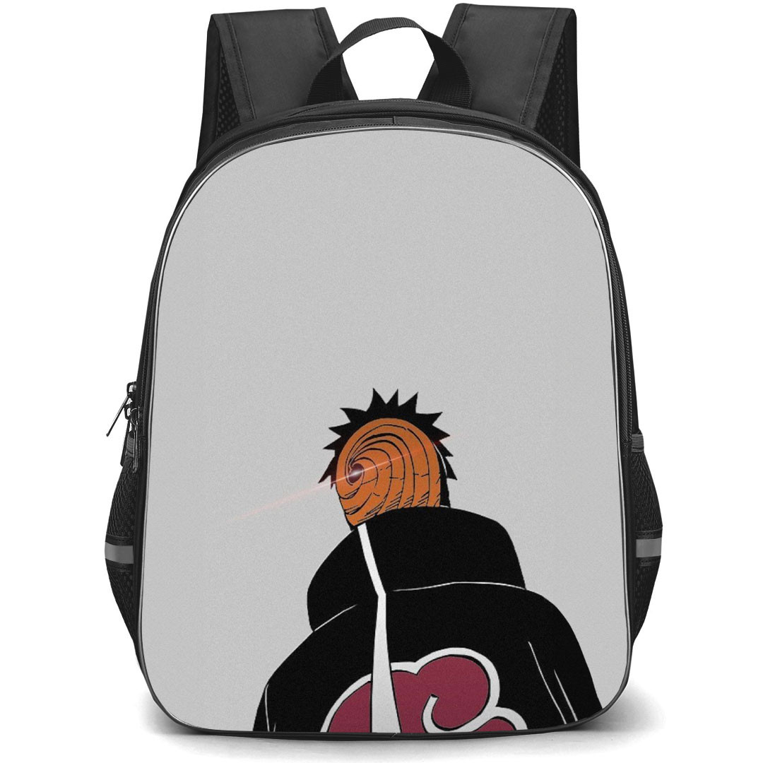 Naruto Obito Uchiha Backpack StudentPack - Obito Uchiha Portrait On Grey Background