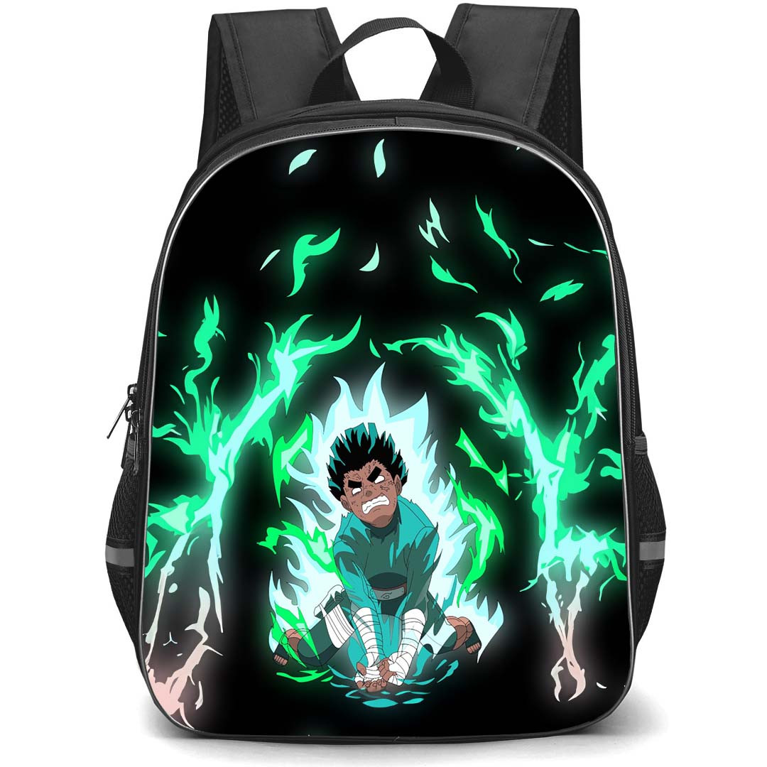Naruto Rock Lee Backpack StudentPack - Rock Lee The Eight Gates Illustration