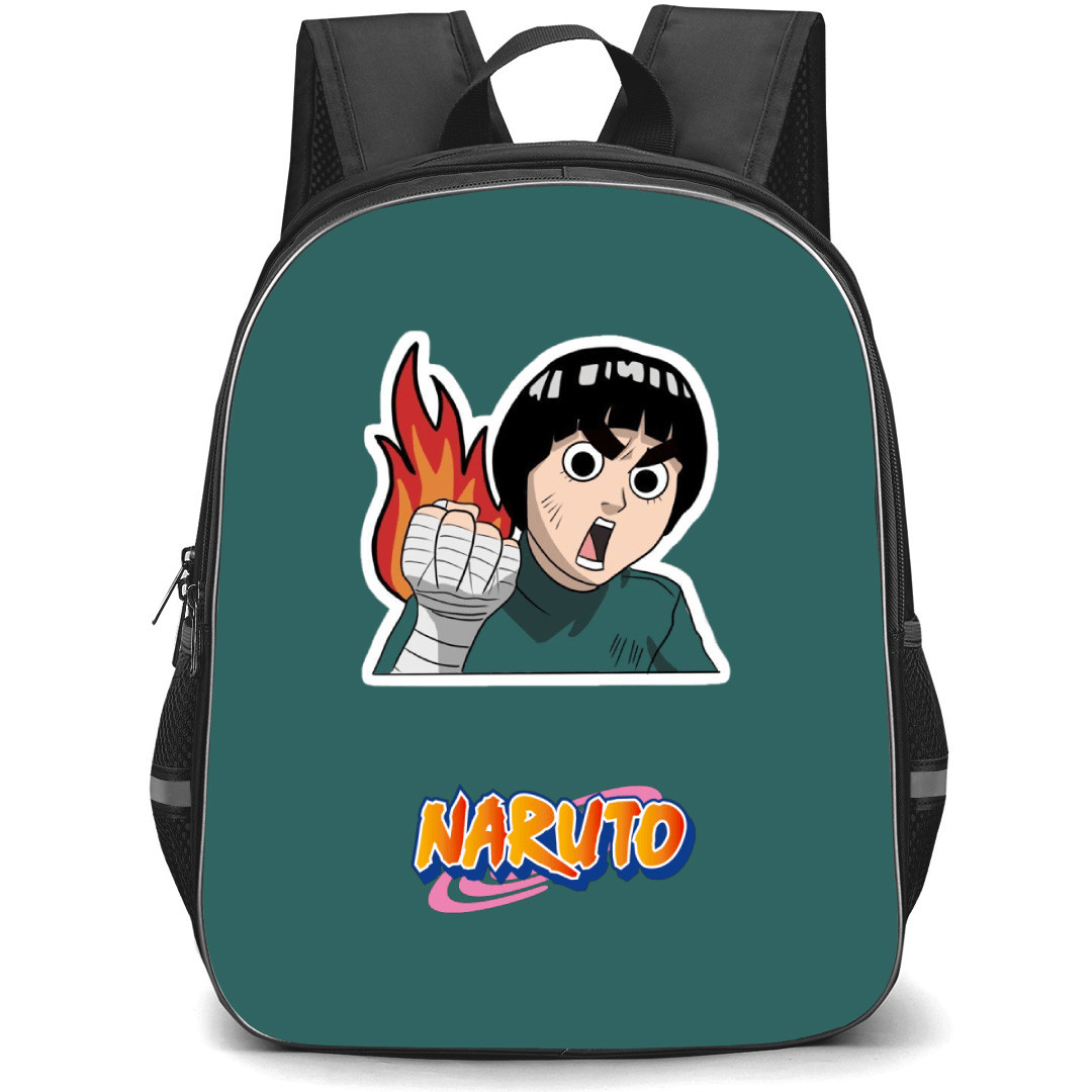 Naruto Rock Lee Backpack StudentPack - Rock Lee With Flame Sticker