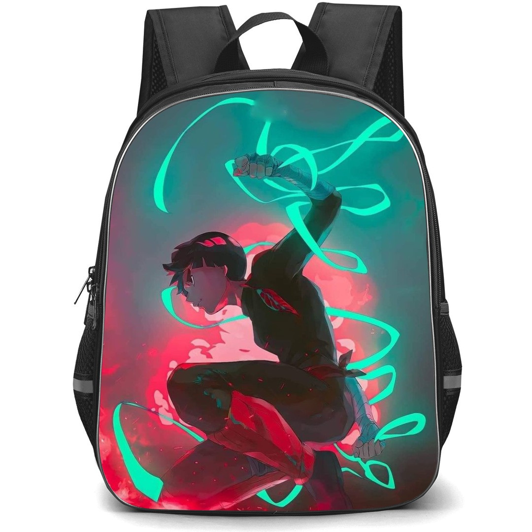 Naruto Rock Lee School Backpack StudentPack - Rock Lee Sitting Side Portrait