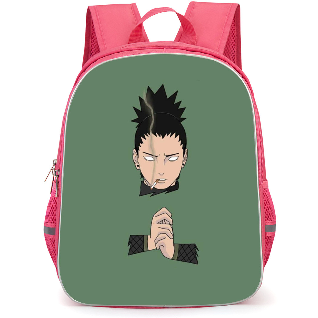 Naruto Shikamaru Nara Backpack StudentPack - Shikamaru Nara Avatar On Green Background