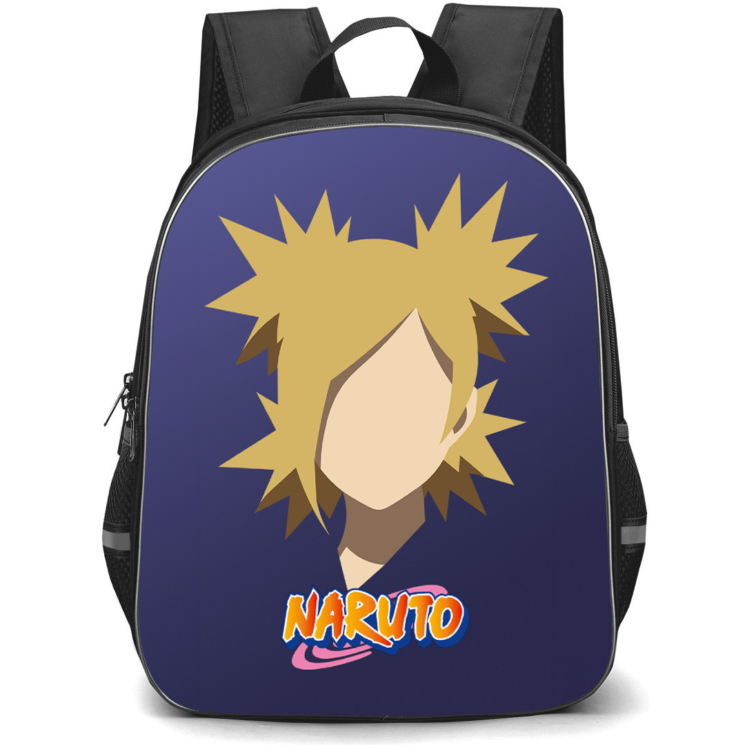 Naruto Temari Backpack StudentPack - Temari Portrait Minimalist On Navy Background