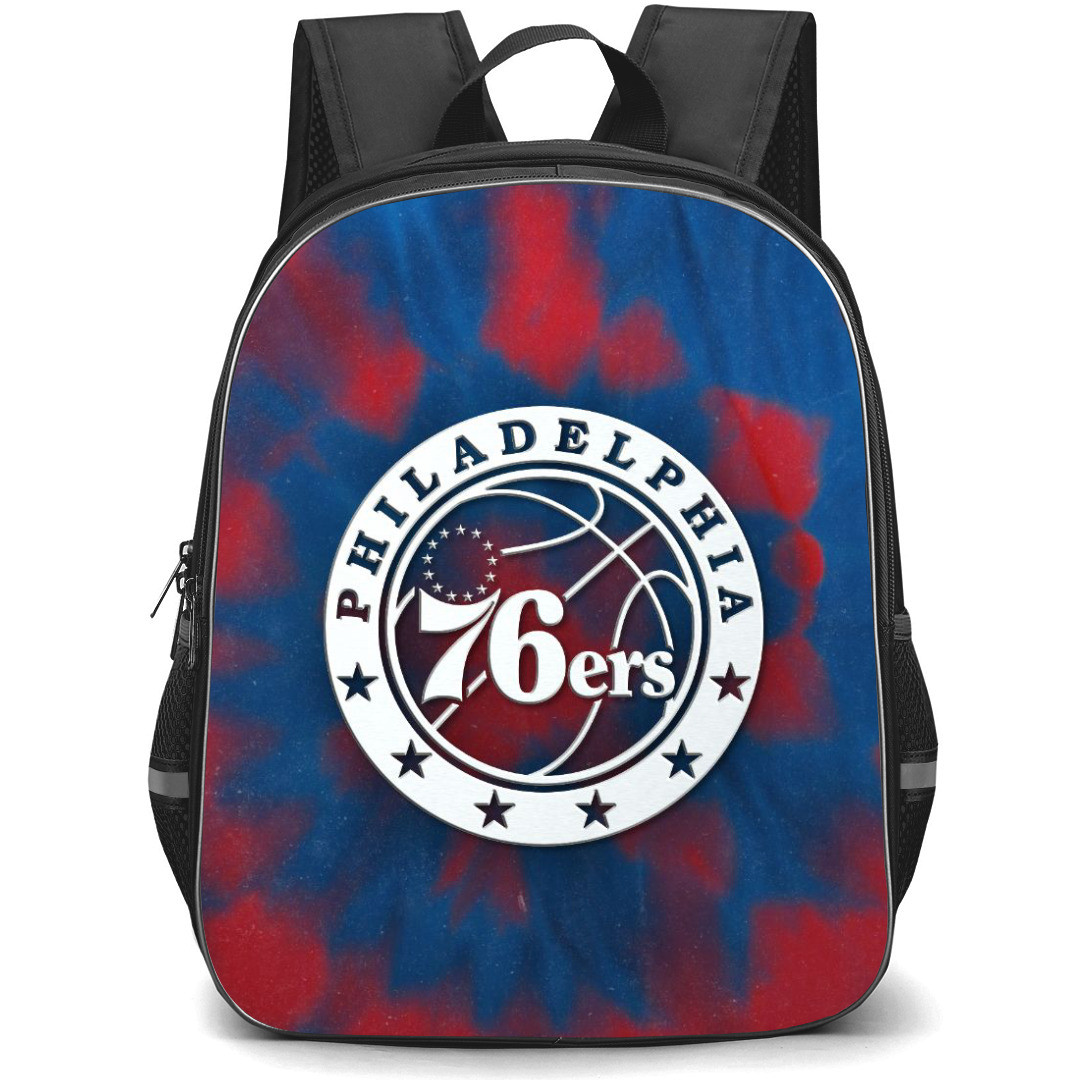 NBA Philadelphia 76ers Backpack StudentPack - Philadelphia 76ers Watercolor Art Logo