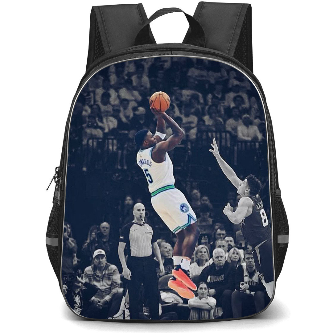 NBA Anthony Edwards Backpack StudentPack - Anthony Edwards Minnesota Timberwolves Ant-Man Dunking Poster