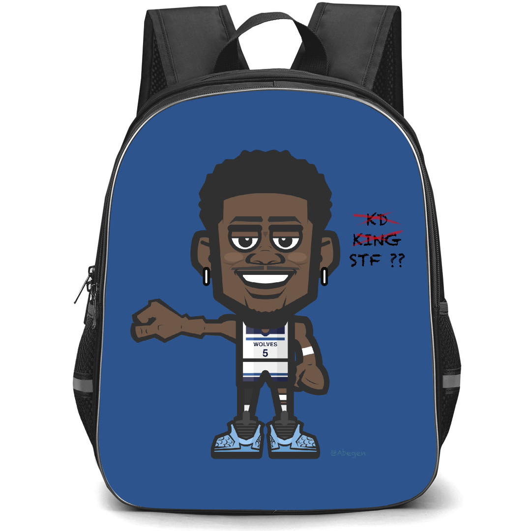NBA Anthony Edwards Backpack StudentPack - Anthony Edwards Minnesota Timberwolves Chibi Art Sticker