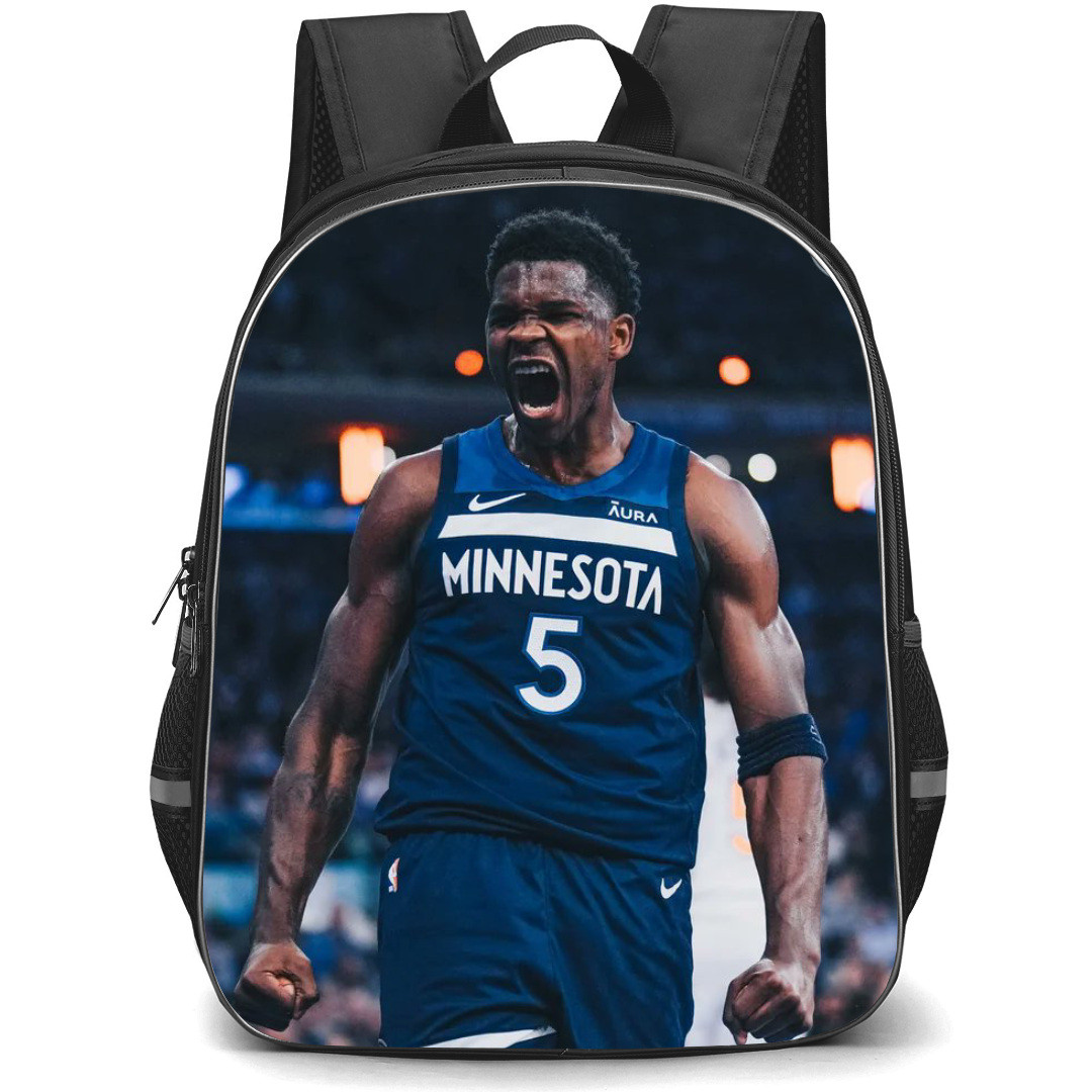 NBA Anthony Edwards Backpack StudentPack - Anthony Edwards Minnesota Timberwolves Shouting Poster