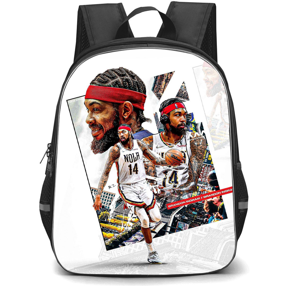 NBA Brandon Ingram Backpack StudentPack - Brandon Ingram New Orleans Pelicans 14 Poster Graphic Art