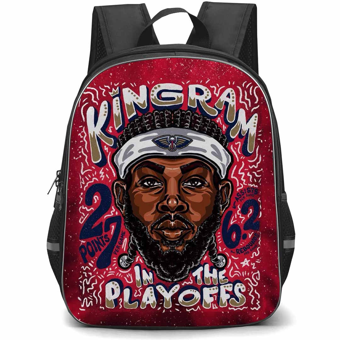 NBA Brandon Ingram Backpack StudentPack - Brandon Ingram New Orleans Pelicans KIngram In The Playoffs Illustration