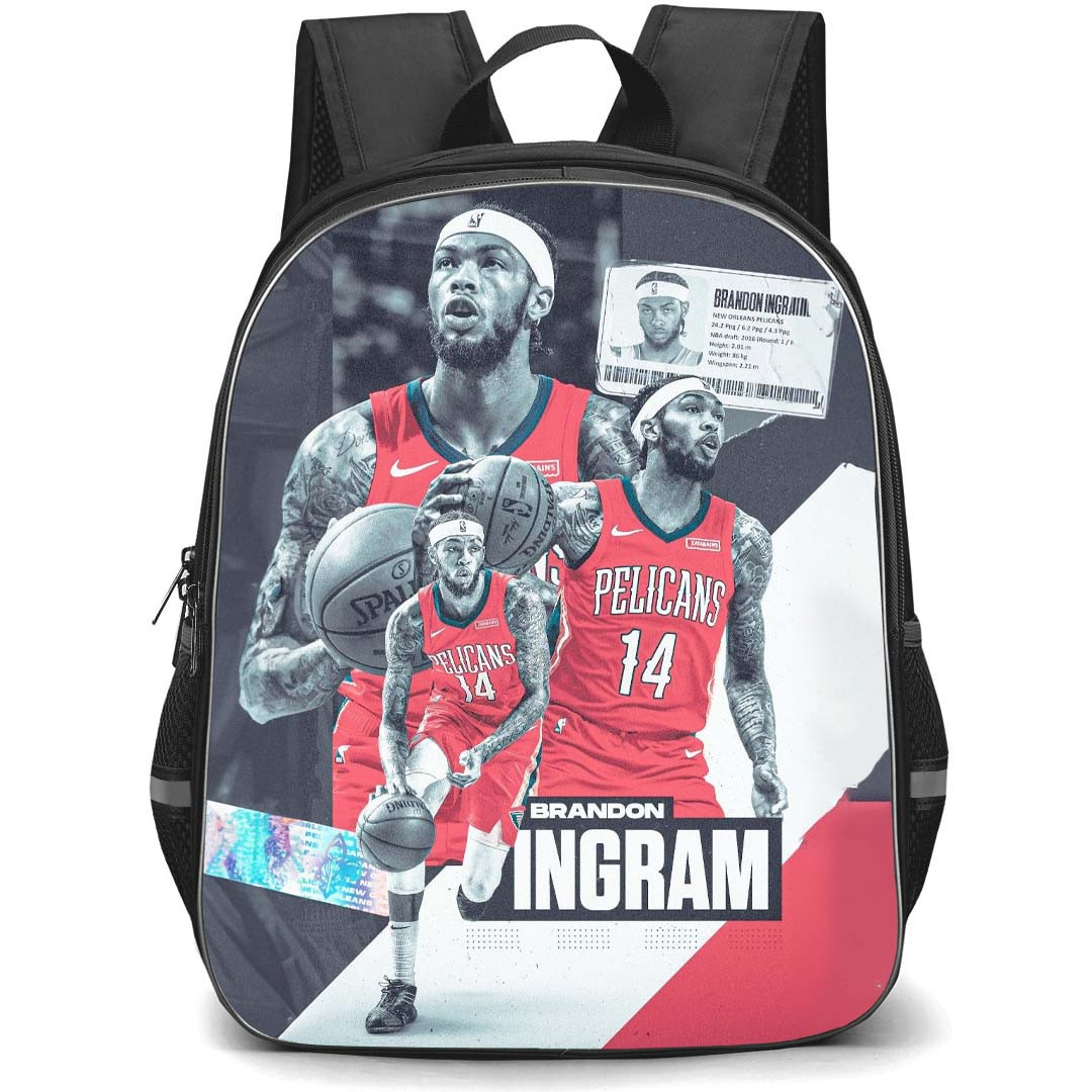 NBA Brandon Ingram Backpack StudentPack - Brandon Ingram New Orleans Pelicans 14 Portraits Poster Art