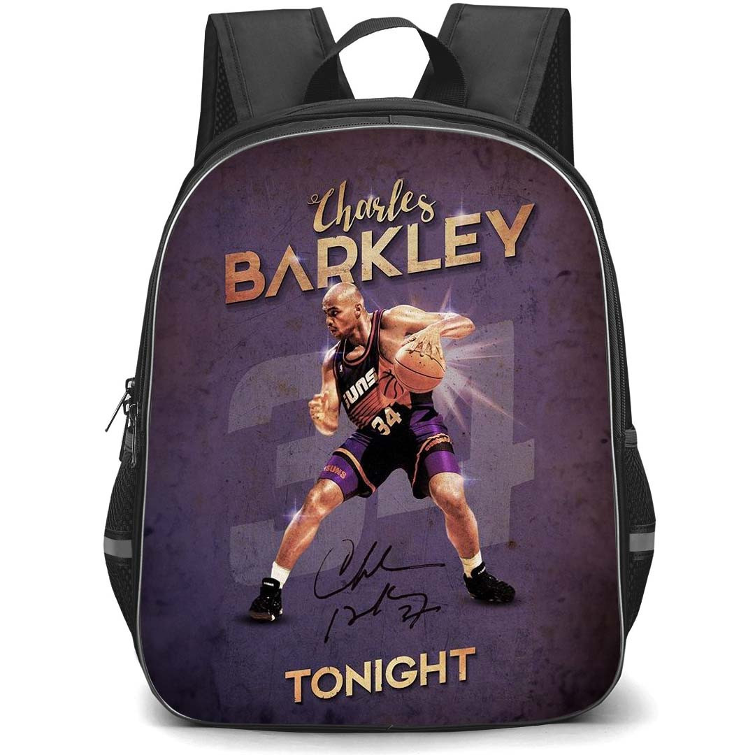 NBA Charles Barkley Backpack StudentPack - Charles Barkley Phoenix Suns 34 Dribbling Poster