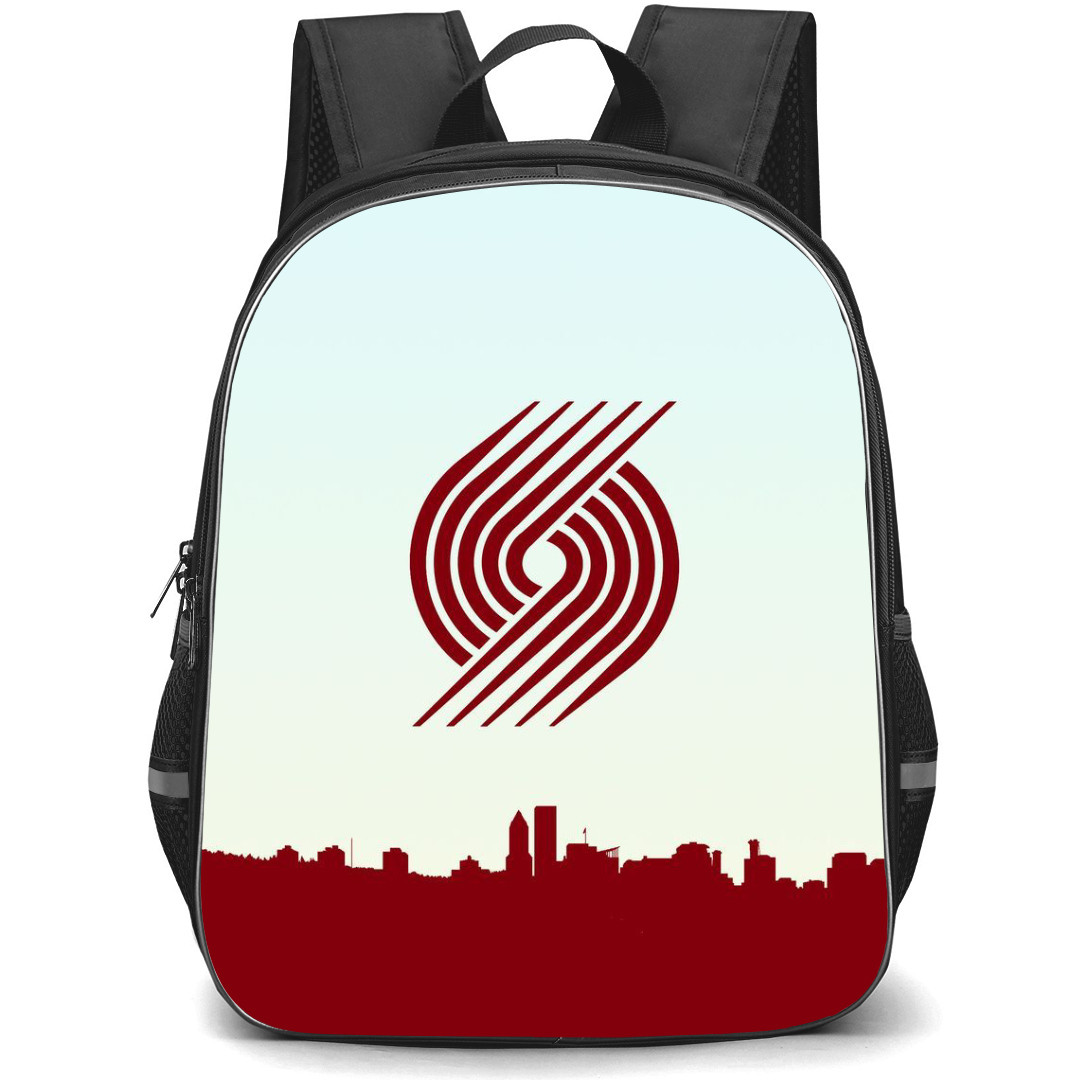 NBA Portland Trail Blazers Backpack StudentPack - Portland Trail Blazers Silhoutte Art Logo
