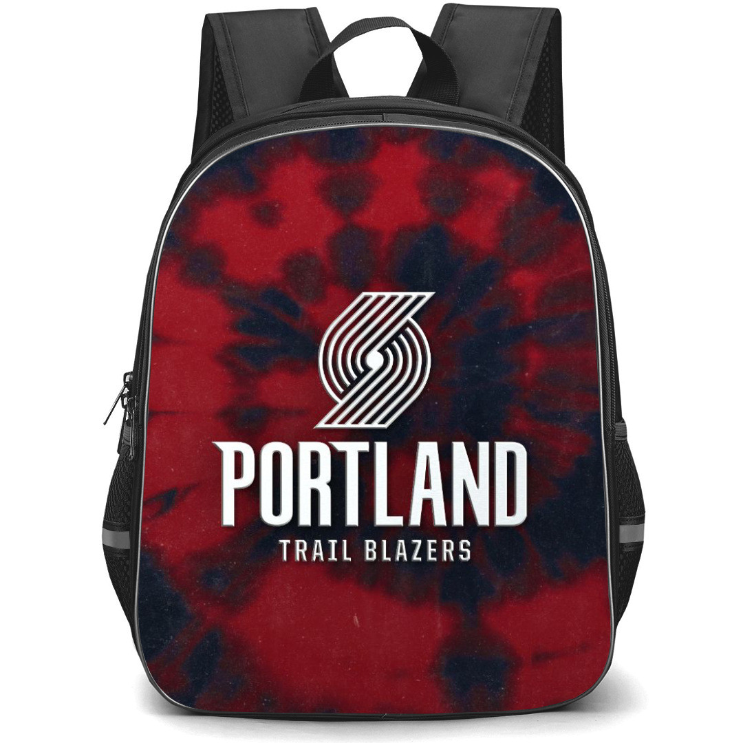 NBA Portland Trail Blazers Backpack StudentPack - Porland Trailblazers Watercolor Art Logo