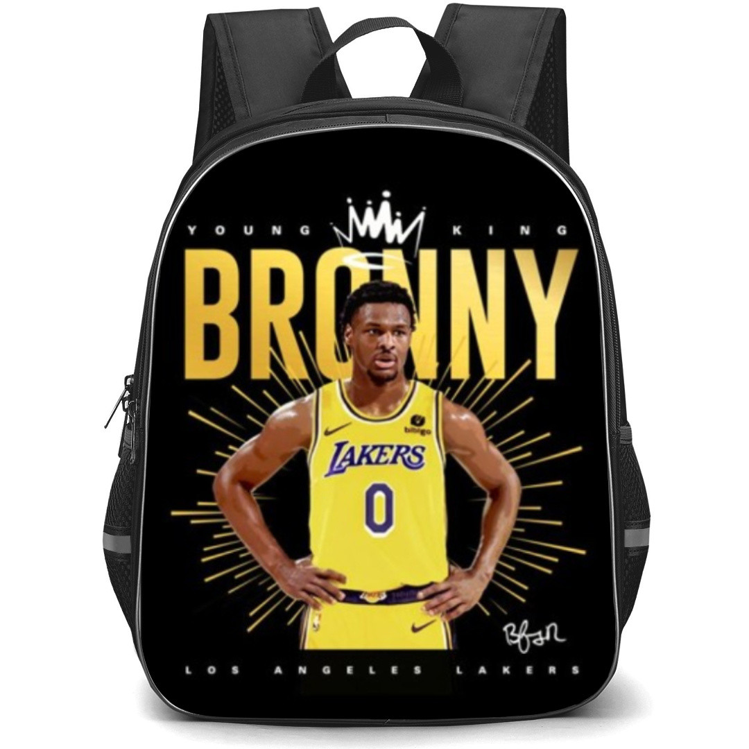Bronny James Jr Backpack StudentPack - Young King Los Angeles Lakers