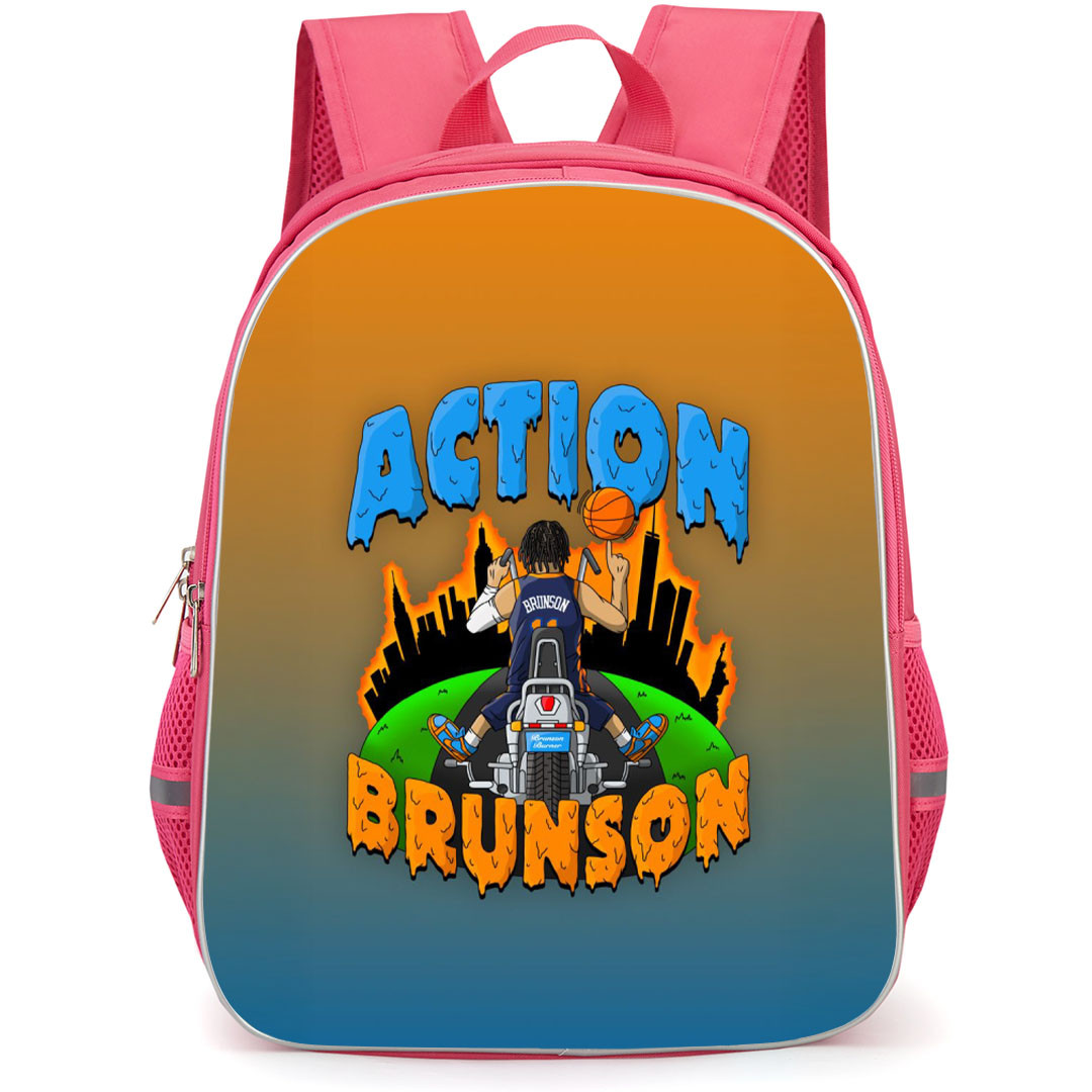 NBA Jalen Brunson Backpack StudentPack - Jalen Brunson Action Brunson Illustration Art