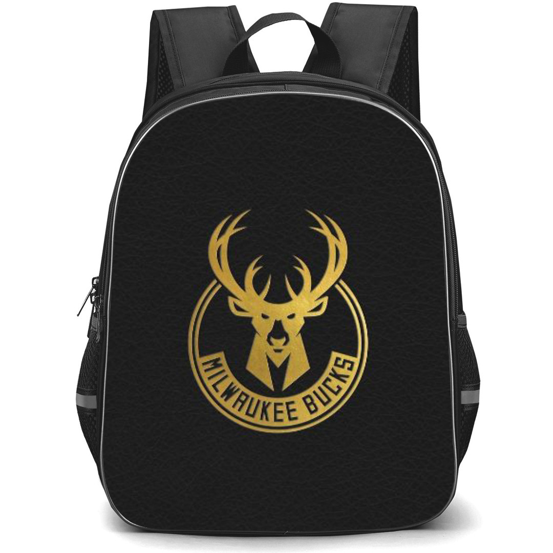 NBA Milwaukee Bucks Backpack StudentPack - Milwaukee Bucks Gold Logo