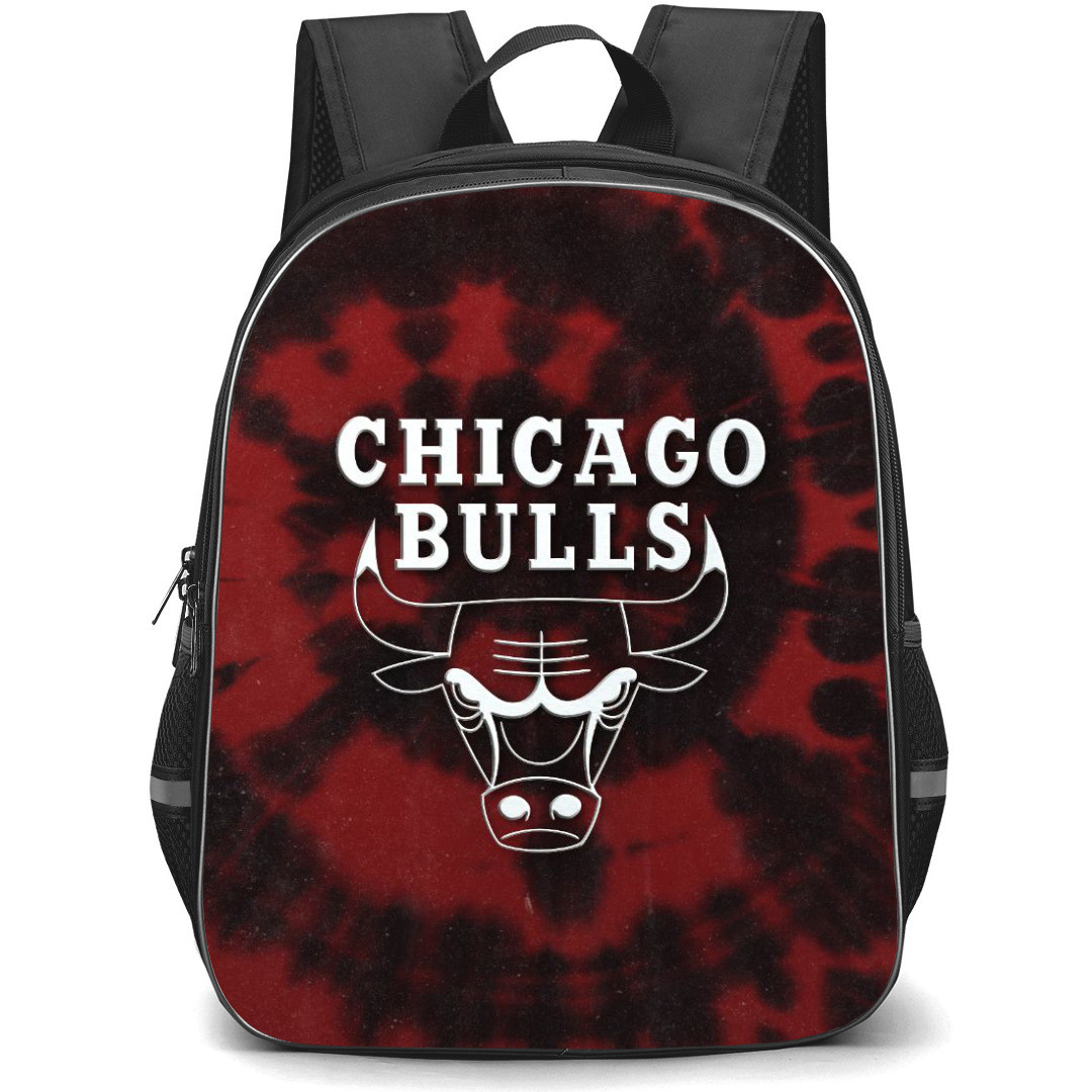 NBA Chicago Bulls Backpack StudentPack - Chicago Bulls Watercolor Art Logo