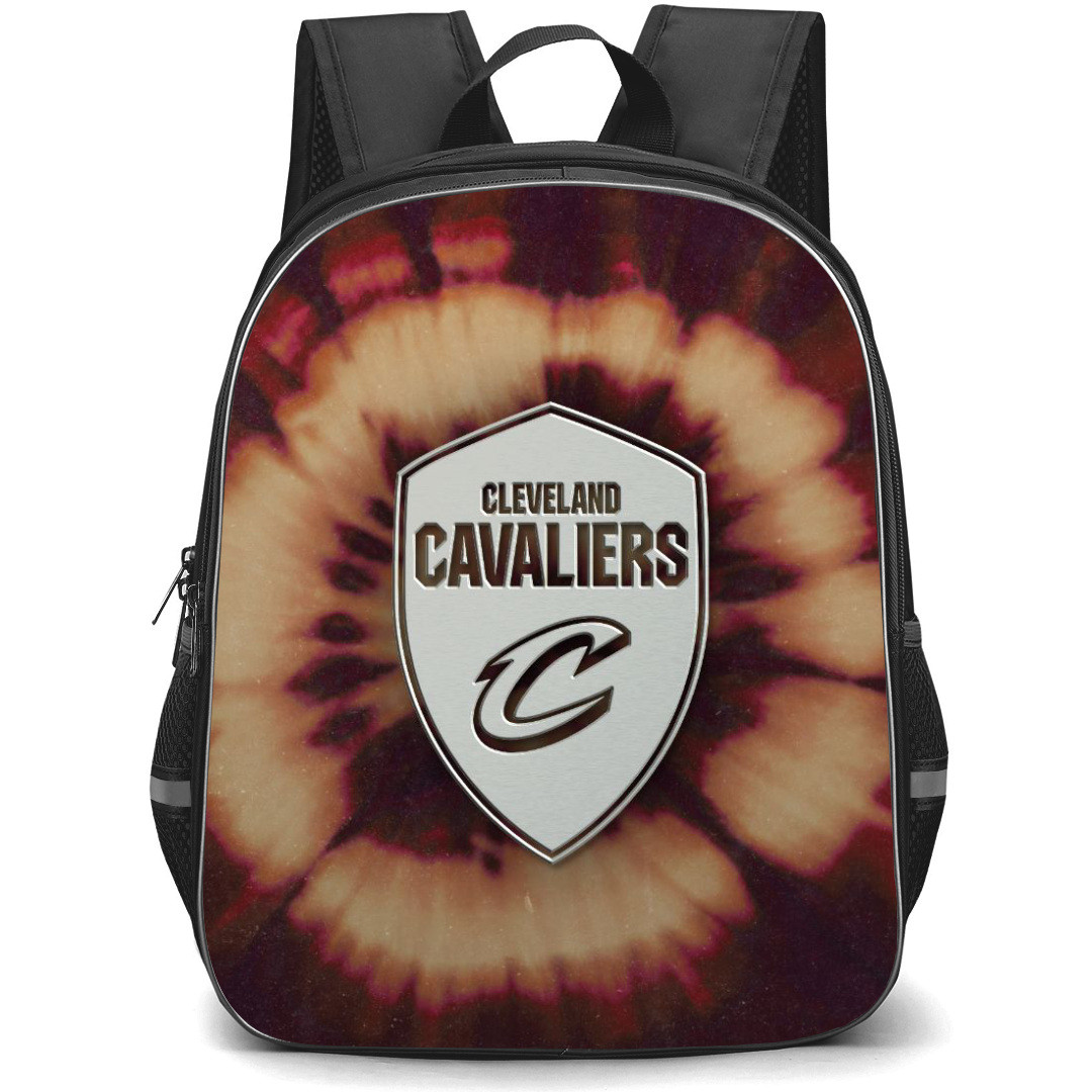NBA Cleveland Cavaliers Backpack StudentPack - Cleveland Cavaliers Watercolor Art Logo