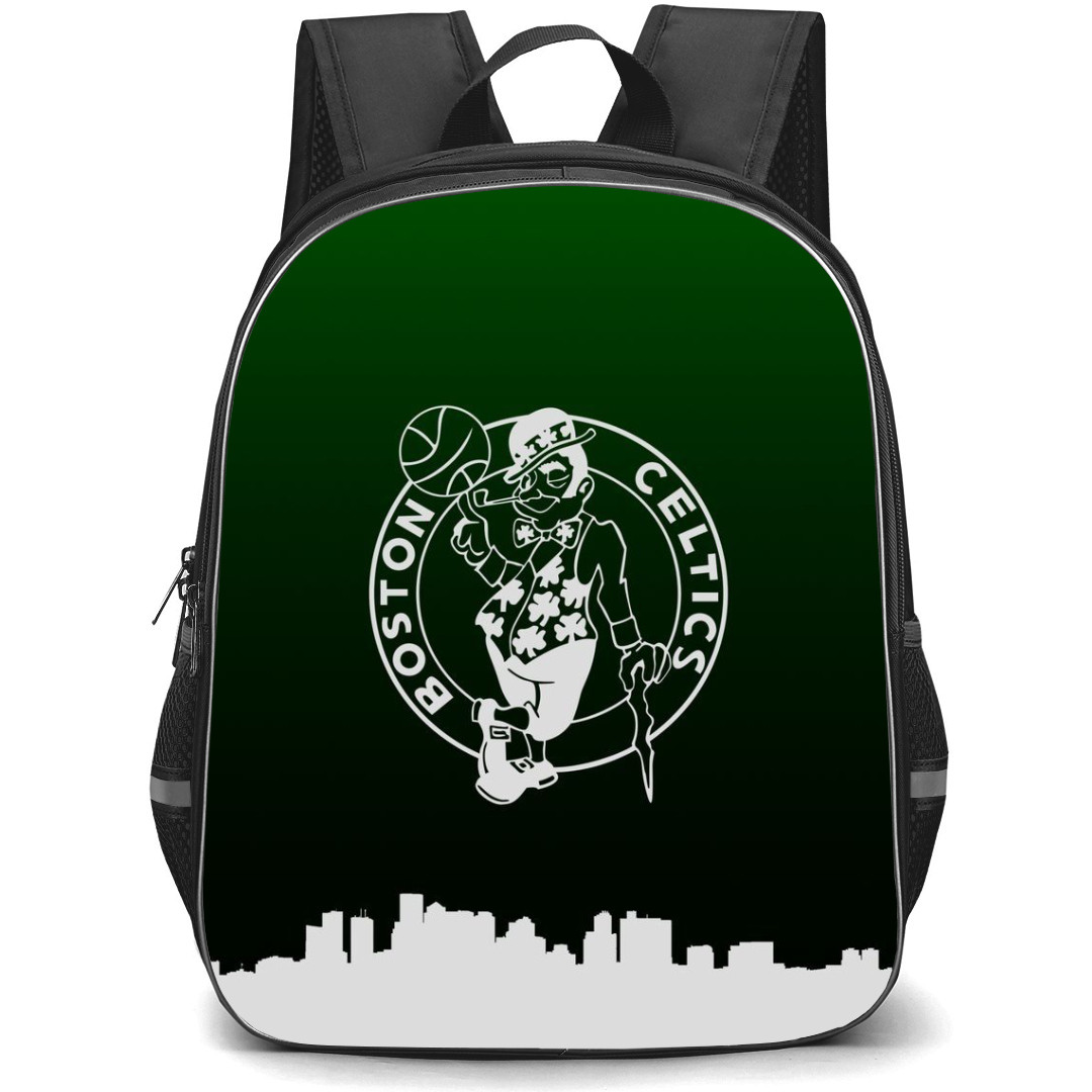 NBA Boston Celtics Backpack StudentPack - Boston Celtics Silhoutte Art Logo