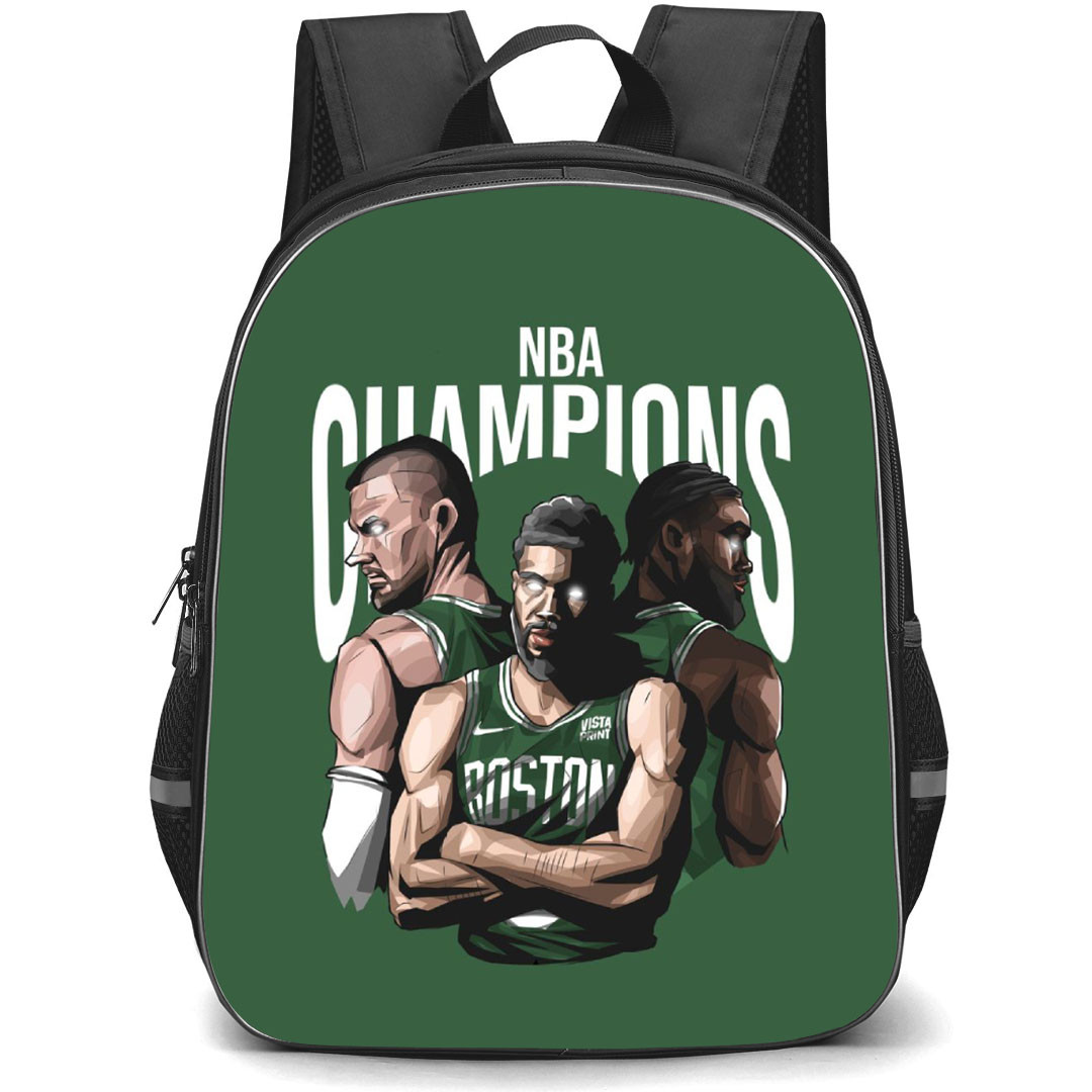 NBA Backpack StudentPack - NBA Celtics Boston Glow Eyes Illustration Art Poster