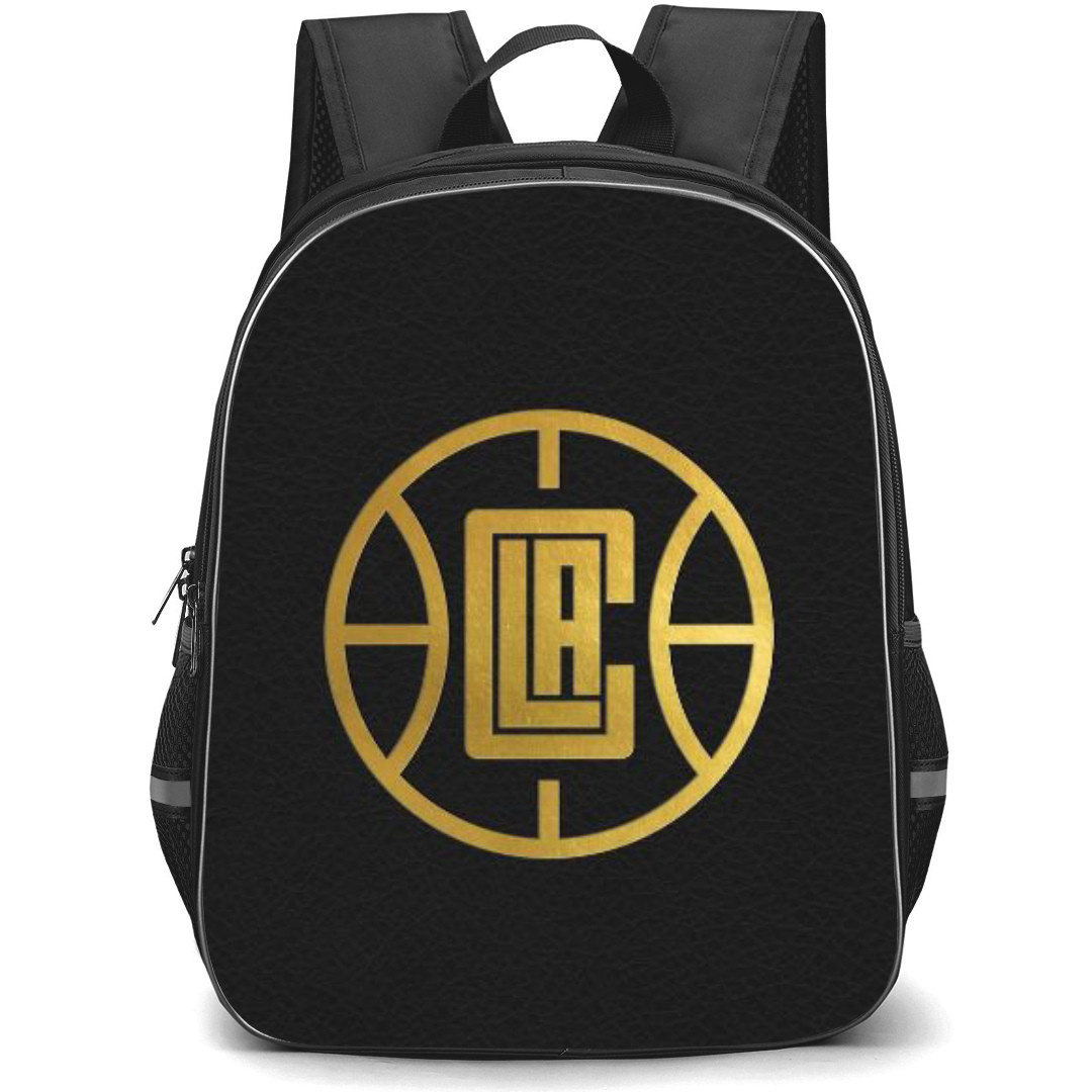 NBA Los Angeles Clippers Backpack StudentPack - Los Angeles Clippers Gold Logo