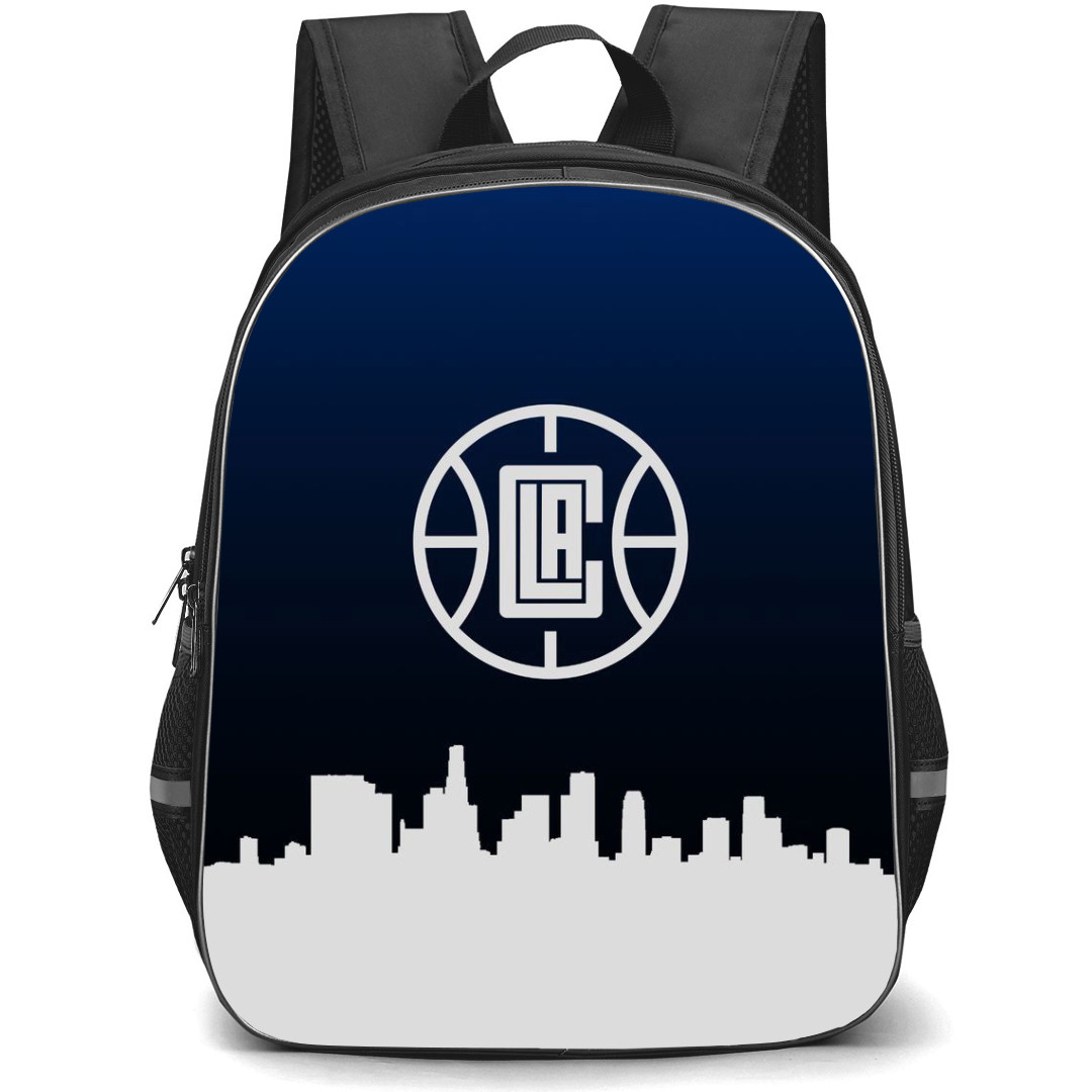 NBA Los Angeles Clippers Backpack StudentPack - Los Angeles Clippers Silhoutte Art Logo