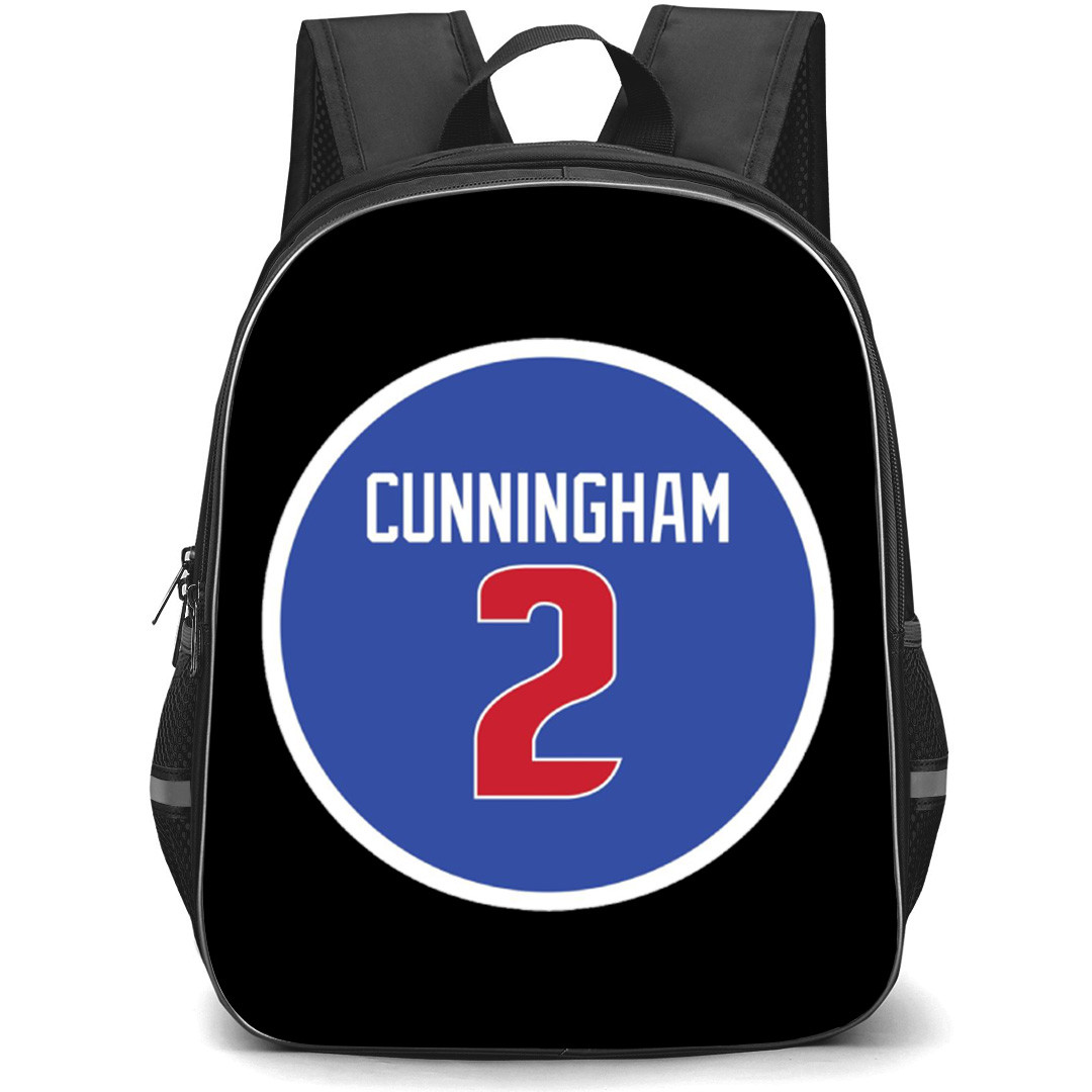 NBA Cade Cunningham Backpack School Bag StudentPack - Cade Cunningham Jersey Logo Sticker