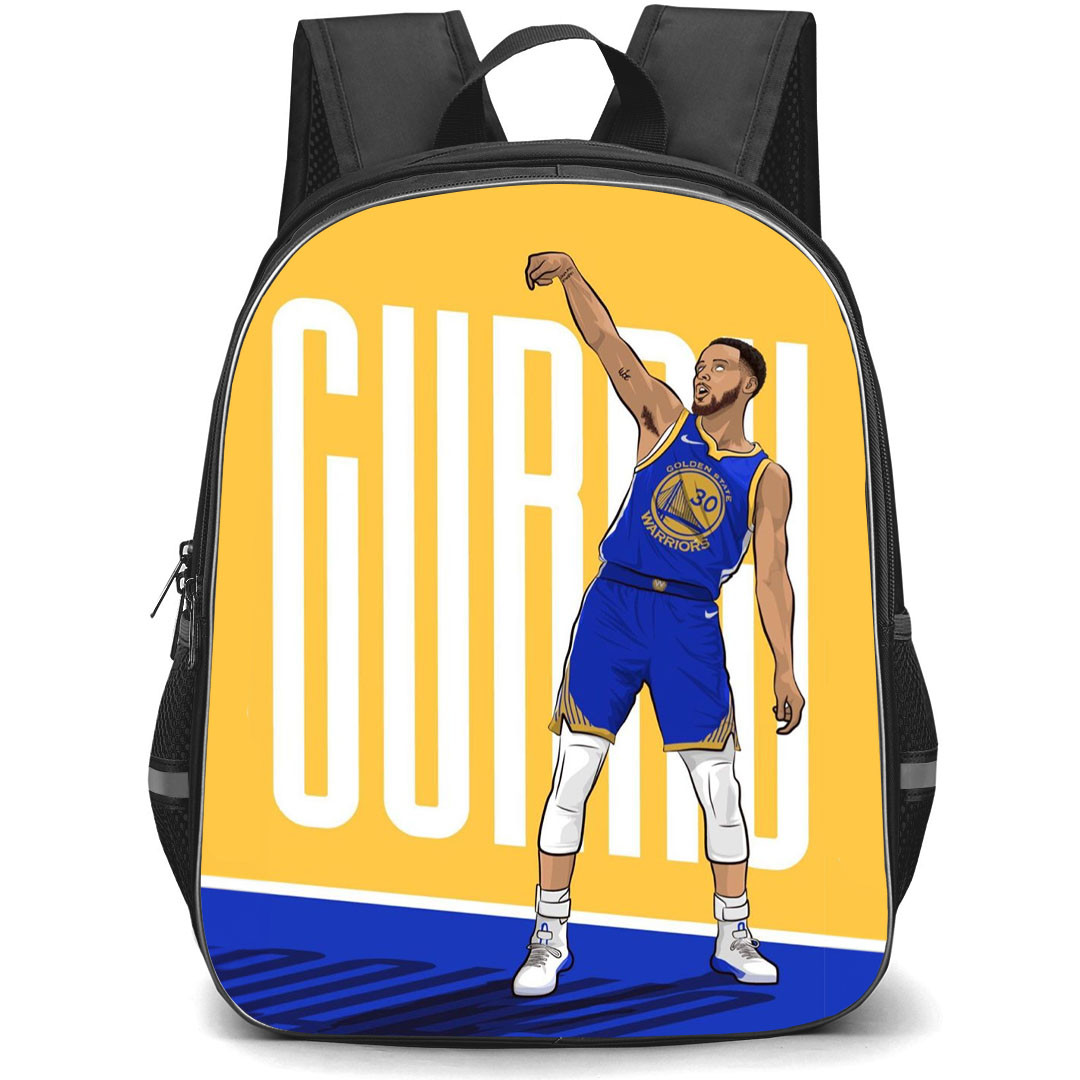 NBA Stephen Curry Backpack StudentPack - Stephen Curry Golden State Warriors 30 Celebration Minimalist Art