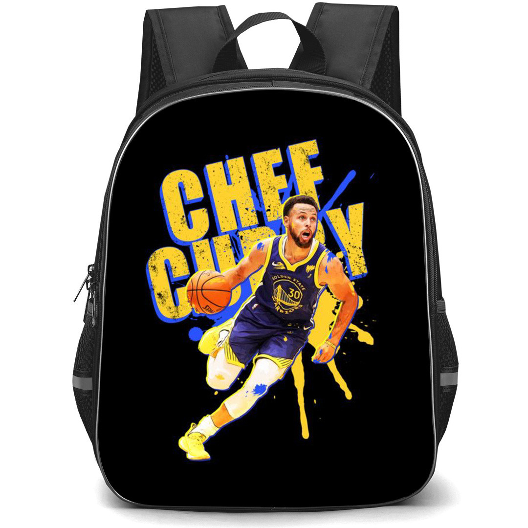 NBA Stephen Curry Backpack School Bag StudentPack - Stephen Curry Chef Curry Painting Poster