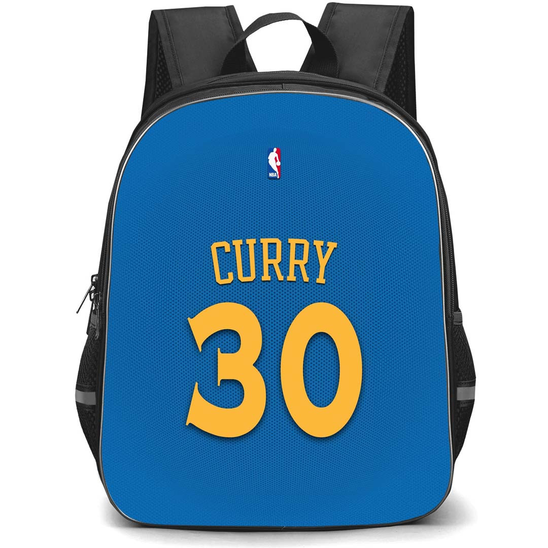 NBA Stephen Curry Backpack StudentPack - Stephen Curry Golden State Warriors No. 30 Jersey Blue