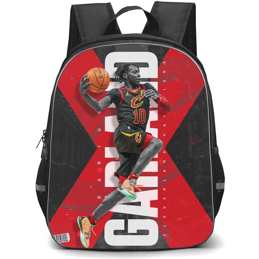 NBA Darius Garland Backpack StudentPack - Darius Garland Boston Celtics 10 Dunking Word Art Poster