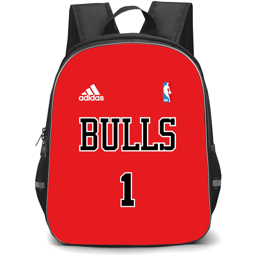 NBA Derrick Rose Backpack StudentPack - Derrick Rose Chicago Bulls No. 1 Jersey