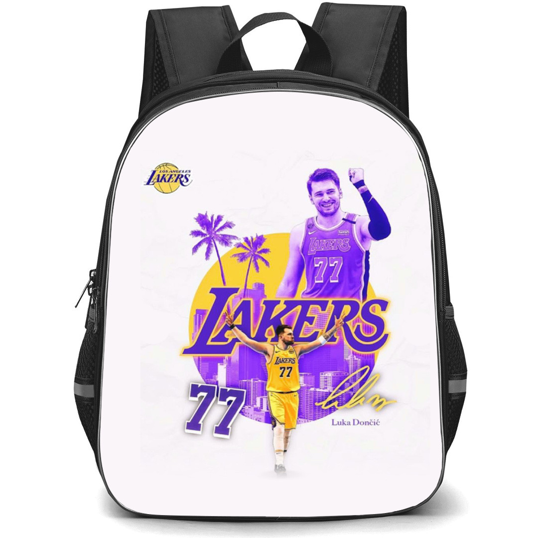 NBA Luka Doncic Backpack School Bag StudentPack - Luka Doncic Celebrating Portrait Team Poster