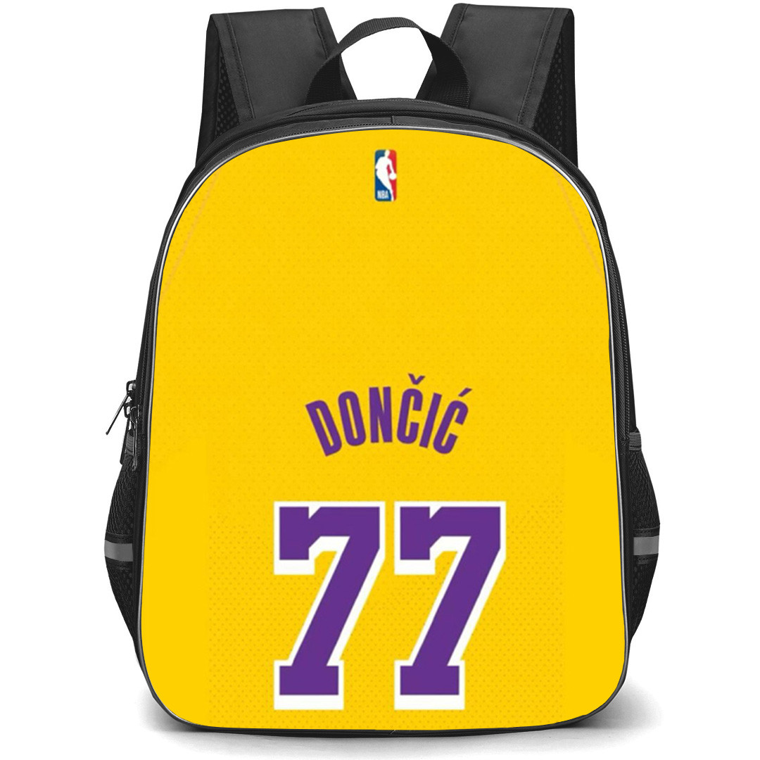 NBA Luka Doncic Backpack School Bag StudentPack - Luka Doncic Jersey Name Number