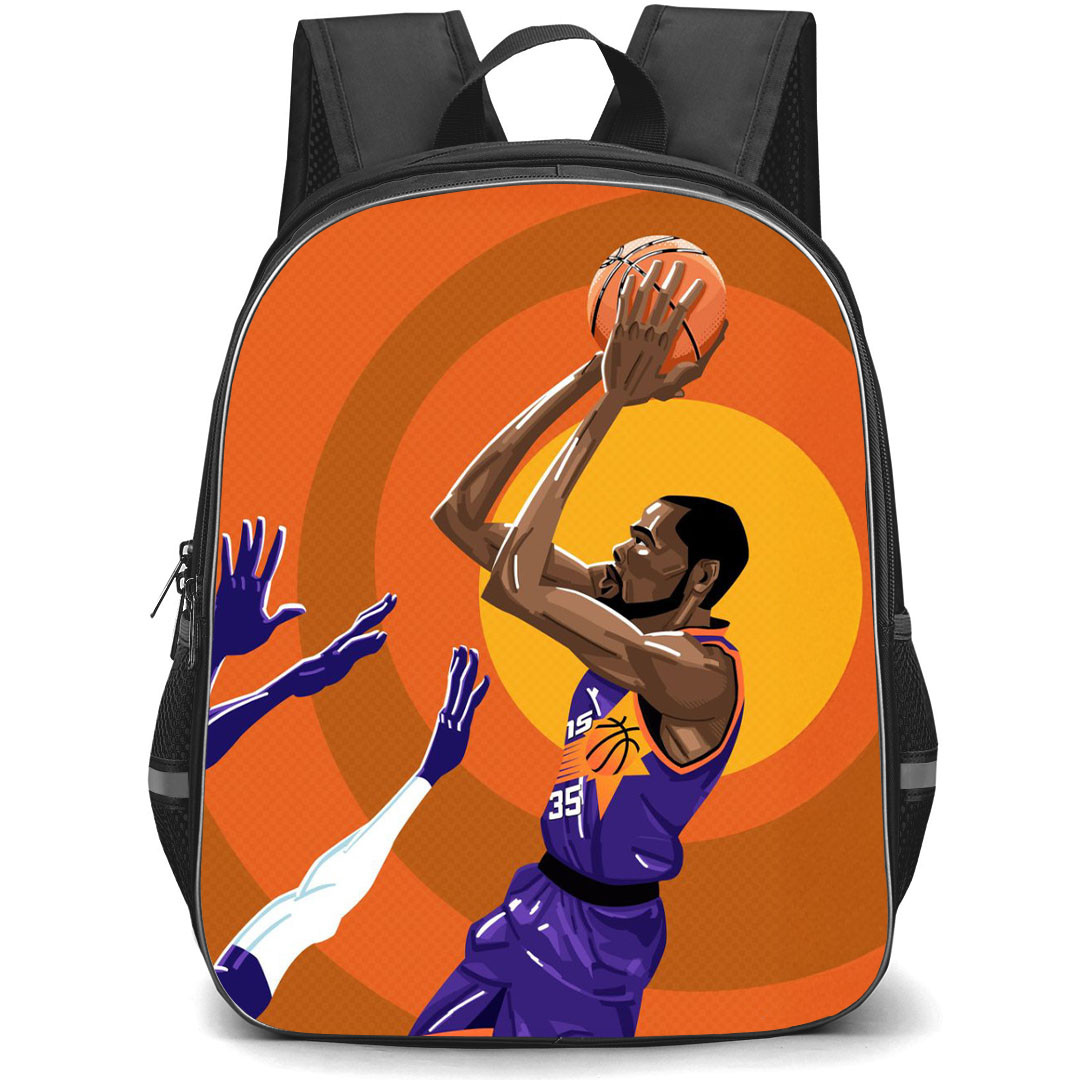 NBA Kevin Durant Backpack StudentPack - Kevin Durant Shooting Illustration Art Poster