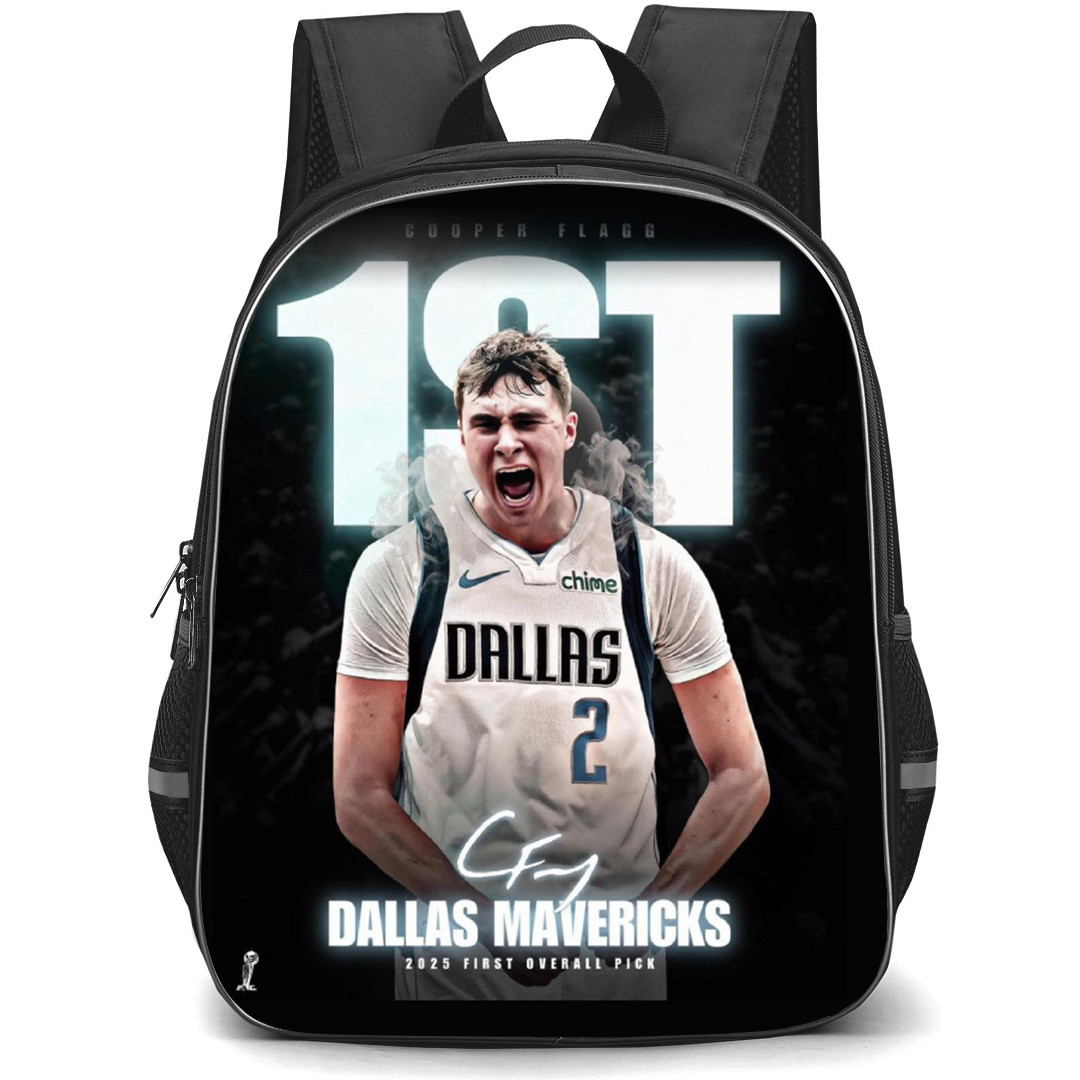 NBA Cooper Flagg Backpack School Bag StudentPack - Cooper Flagg 1st Portrait Game Poster