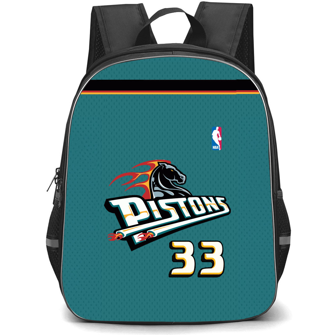 NBA Grant Hill Backpack StudentPack - Grant Hill Detroit Pistons No. 33 Jersey