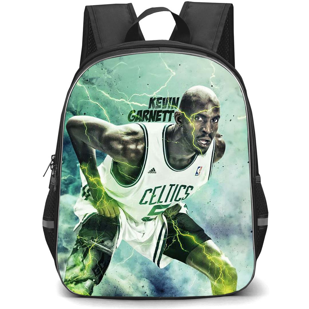 NBA Kevin Garnett Backpack StudentPack - Kevin Garnett Boston Celtics 5 Graphic Art Poster